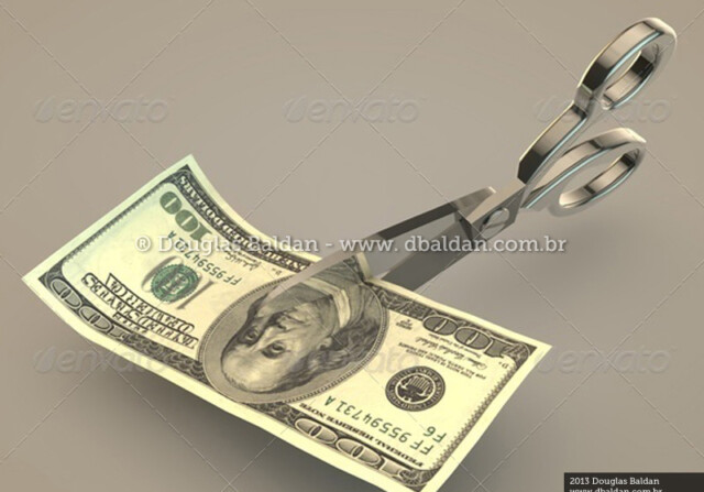 Cutting Dollar Bill